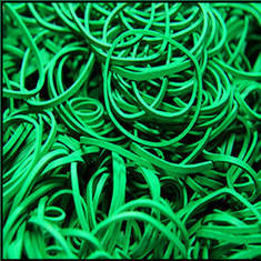 Green Rubber Bands - резинки бандажные 1000 шт.