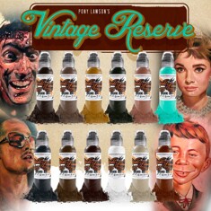 Краска World Famous Tattoo Ink Pony Lawson Vintage Reserve Set (12 пигментов)
