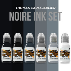 Краска World Famous Tattoo Ink Thomas Carli Jarlier Noire Ink Set (6 пигментов)