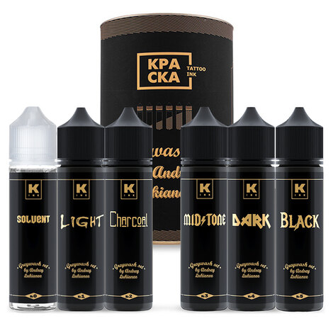 Пигмент КРАСКА Tattoo Ink MIDTONE от А.Лукьянова