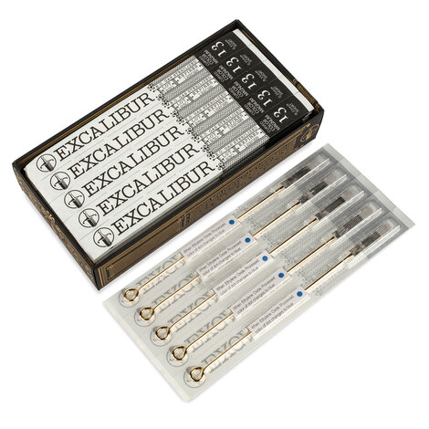 Иглы EXCALIBUR Professional 13 Curved Color Magnum - 0,35 mm - Short