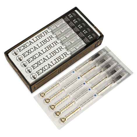 Иглы EXCALIBUR Professional 21 Curved Color Magnum - 0,35 mm - Short