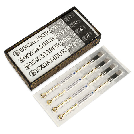 Иглы EXCALIBUR Professional 25 Curved Color Magnum - 0,35 mm - Short
