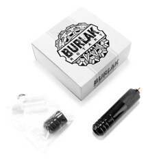 Тату машинка Burlak Tattoo Machines Solo 2 Glossy/Matte Black + держатель 26 мм (Glossy)