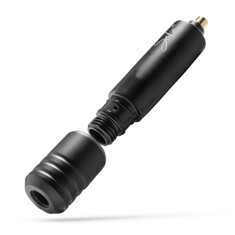 Тату машинка Burlak Tattoo Machines Solo 2 Matte Black с гравировкой + держатель 32 мм