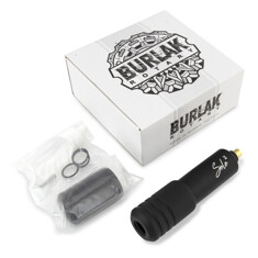 Тату машинка Burlak Tattoo Machines Solo 2 Matte Black с гравировкой + держатель 32 мм