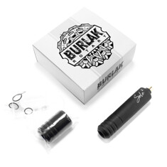 Тату машинка Burlak Tattoo Machines Solo 2 Soft Black с гравировкой + держатель 32 мм