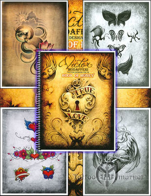 Книги, скетч-буки Book of Honey -Tattoo Designs by Victor Modafferi