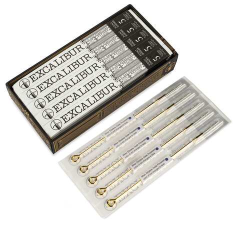 Иглы EXCALIBUR Professional 5 Point Shader - 0,35 mm - Short - Straight