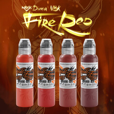 Краска World Famous Tattoo Ink Dima NBK - Fire Red #1