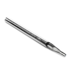 Носик-лейка из нержавейки Precision Tips 5FT Tattoo Open FLAT Stainless Steel Long Tip