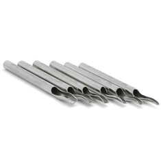 Носик-лейка из нержавейки Precision Tips 13FT Tattoo Open FLAT Stainless Steel Long Tip