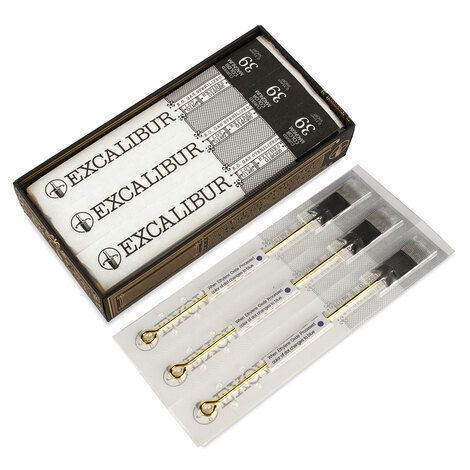 Иглы EXCALIBUR Professional 39 Curved Color Magnum - 0,35 mm - Short