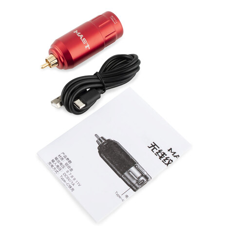 Источник питания Mast U1 Wireless Tattoo Battery Power Supply Red