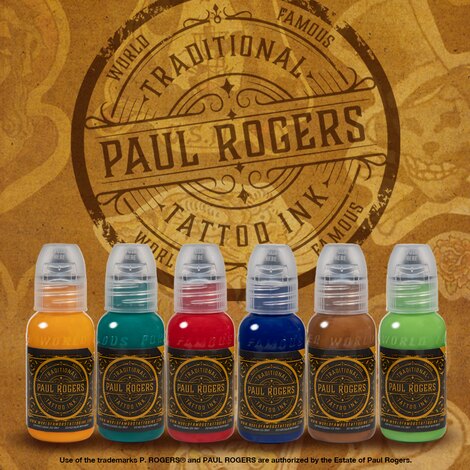 Краска World Famous Tattoo Ink Paul Rogers Ink Set