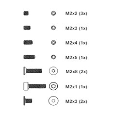 Запчасть к машинке Scorpion - Scorpion X2 No. 262 - Screw Kit Scorpion X2