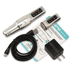 Машинка для татуажа Microbeau Flux Mini PMU Machine 3.0мм 2 Batteries - Silver