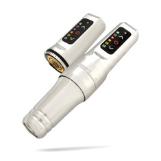 Машинка для татуажа Microbeau Flux Mini PMU Machine 3.0мм 2 Batteries - Silver