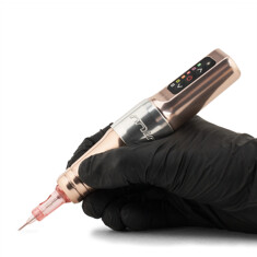 Машинка для татуажа Microbeau Flux Mini PMU Machine 3.0мм 2 Batteries - Champagne Gold