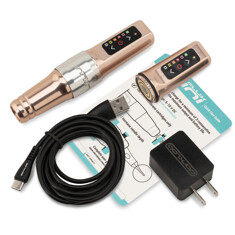 Машинка для татуажа Microbeau Flux Mini PMU Machine 3.0мм 2 Batteries - Champagne Gold