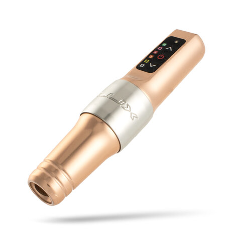 Машинка для дермопигментации Microbeau Flux Mini PMU Machine 3.0мм 2 Batteries - Champagne Gold