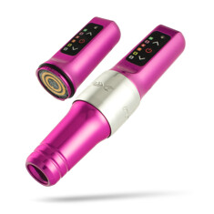 Машинка для дермопигментации Microbeau Flux Mini PMU Machine 3.0мм 2 Batteries - Bubblegum