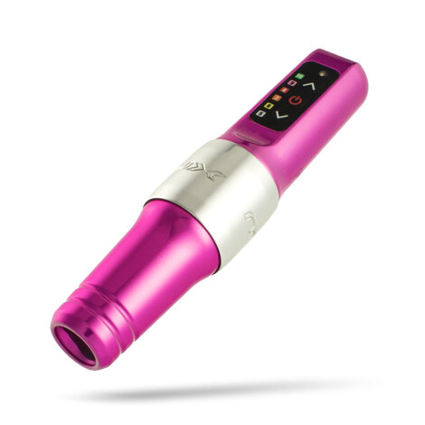 Машинка для дермопигментации Microbeau Flux Mini PMU Machine 3.0мм 2 Batteries - Bubblegum