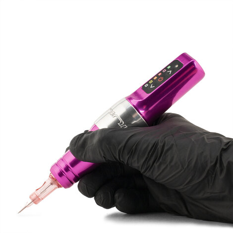 Машинка для дермопигментации Microbeau Flux Mini PMU Machine 3.0мм 2 Batteries - Bubblegum