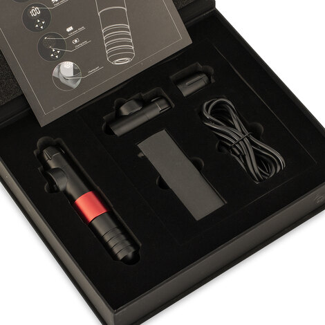 Тату машинка Aion Wireless Tattoo Machine Black / Red 3.5 mm - 2 аккумулятора