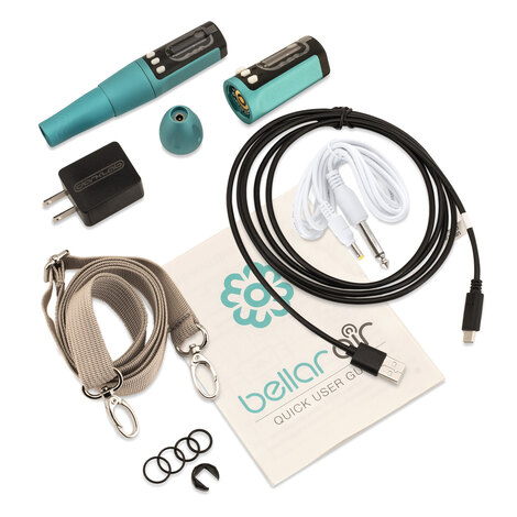 Машинка для татуажа Bellar Air Microbeau Blue 2.1мм + 1 аккумулятор