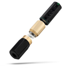 Тату машинка CNC Tattoo Machines Wireless Tattoo Pen Black-Gold CW2