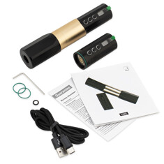 Тату машинка CNC Tattoo Machines Wireless Tattoo Pen Black-Gold CW2