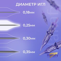 Картридж для татуажа HANAFY 30/07SEMLT (1007SEMLT)