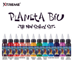 Тату-краска Xtreme Ink Planeta Biu Color Set (12 пигментов)