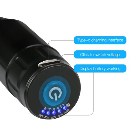 Машинка для дермопигментации Mast Tour Pen With Battery - Gray