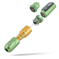 Тату машинка Ambition Vibe Green + Gold