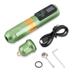 Тату машинка Ambition Vibe Green + Gold