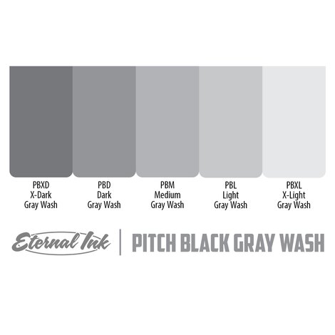 Краска Eternal Pitch Black Gray Wash Set