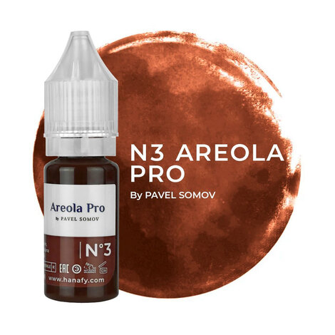 Пигмент HANAFY Hanafy Colours для ареолы Areola Pro № 3 by Pavel Somov