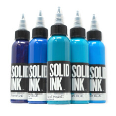 Краска Solid Ink Blue Set 5 Colors (5 пигментов)