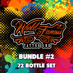 Краска World Famous Tattoo Ink 72 Bottle Color Set