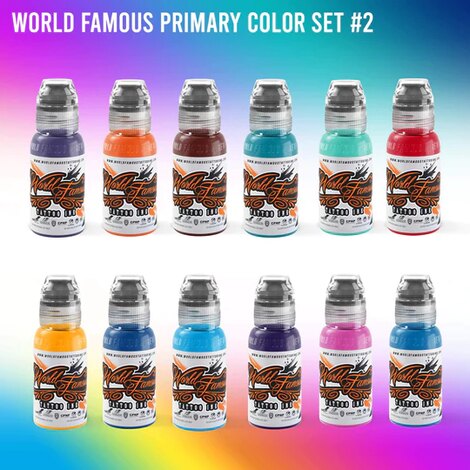 Краска World Famous Tattoo Ink 72 Bottle Color Set
