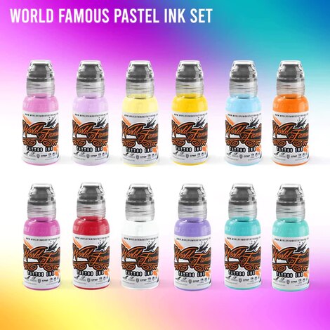Краска World Famous Tattoo Ink 72 Bottle Color Set