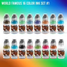 Краска World Famous Tattoo Ink 104 Bottle Color Set