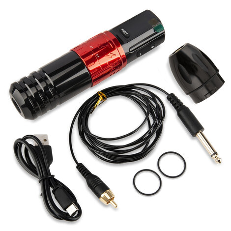 Тату машинка Ambition XNET Vipera Adjustable Stroke Wireless Red