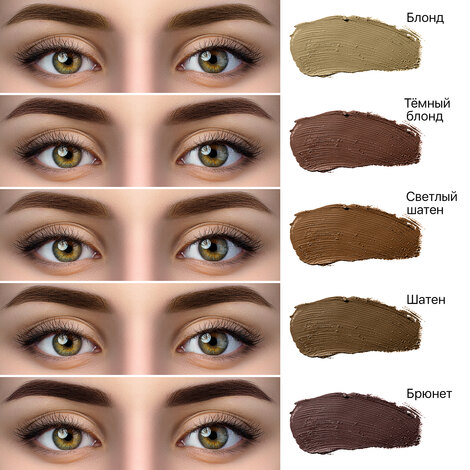 Пигмент CONTUR‌ ‌PROFESSIONAL Сет бровный mini (5 мл)