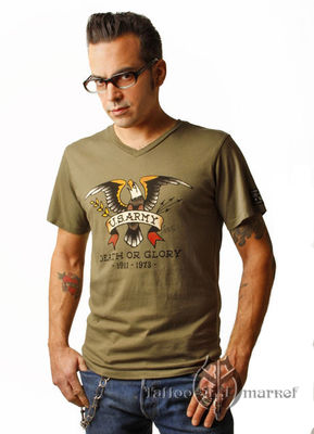 Одежда Sailor Jerry US Army V-Neck Tee