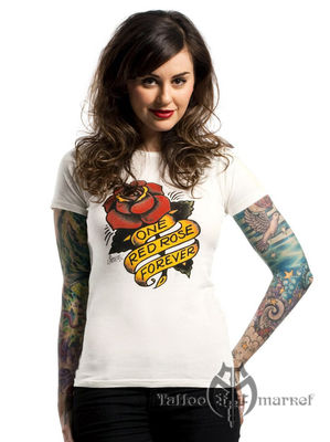 Одежда Sailor Jerry One Red Rose Tee