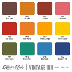 Краска Eternal Vintage Ink Set (18 пигментов)