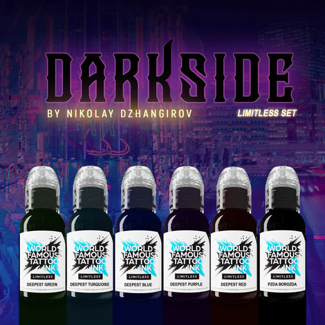 Краска World Famous Tattoo Ink Nikolay Dzhangirov Darkside Limitless Set - Deepest Blue